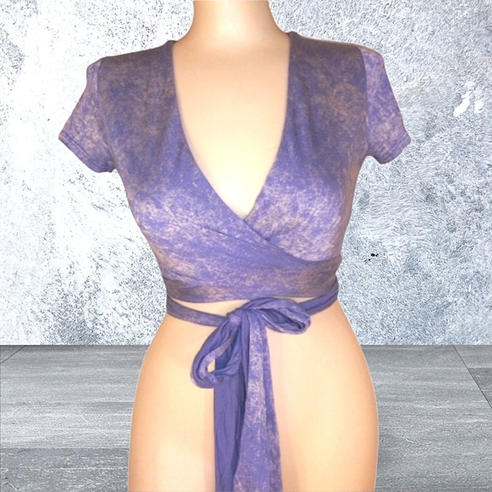 Wrap around crop top